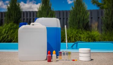 Pool cleaning service chemicals